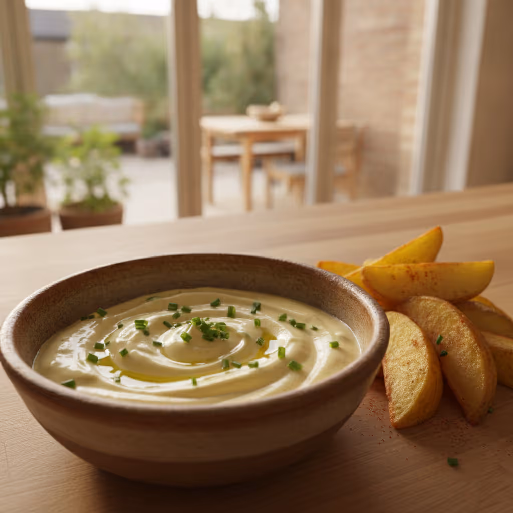 Aioli, klar til servering