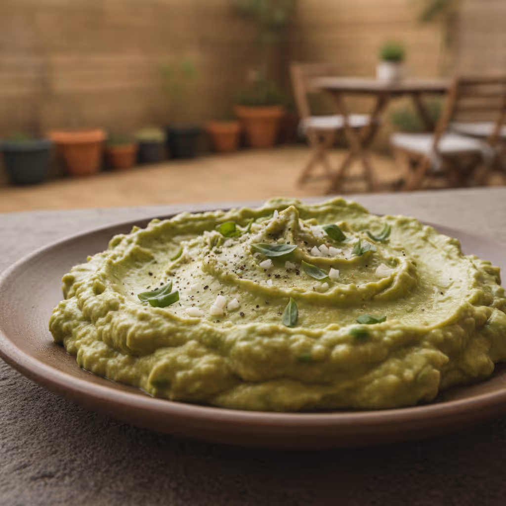 Avocadocreme, klar til servering