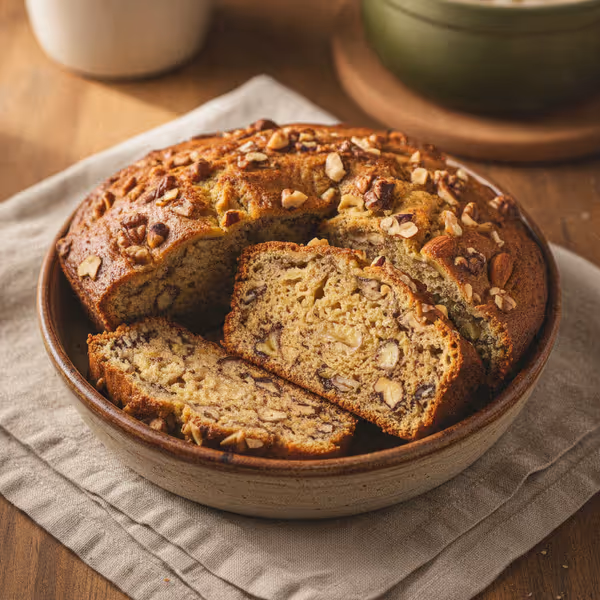 Banan-nøddebrød