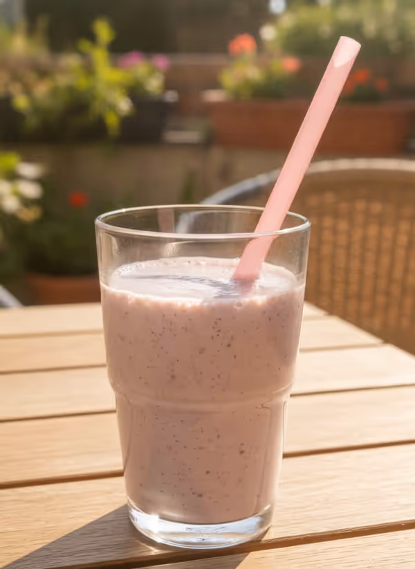 Blåbær milkshake