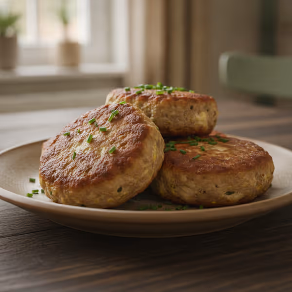 Frikadeller uden brød: klassisk med fars og vegetarisk variant, klar til servering