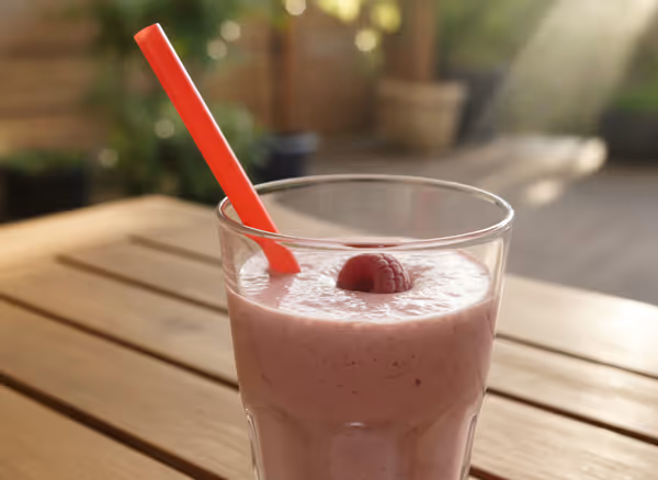 Smoothie med bær og kokosmælk
